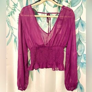 Forever 21 Shimmer Party Top